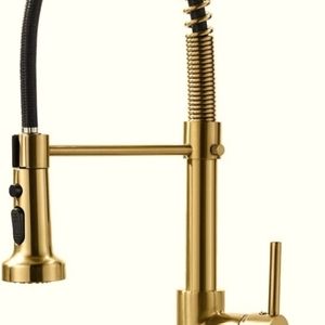 Aimadi Gold Pull Down Kitchen Faucet
